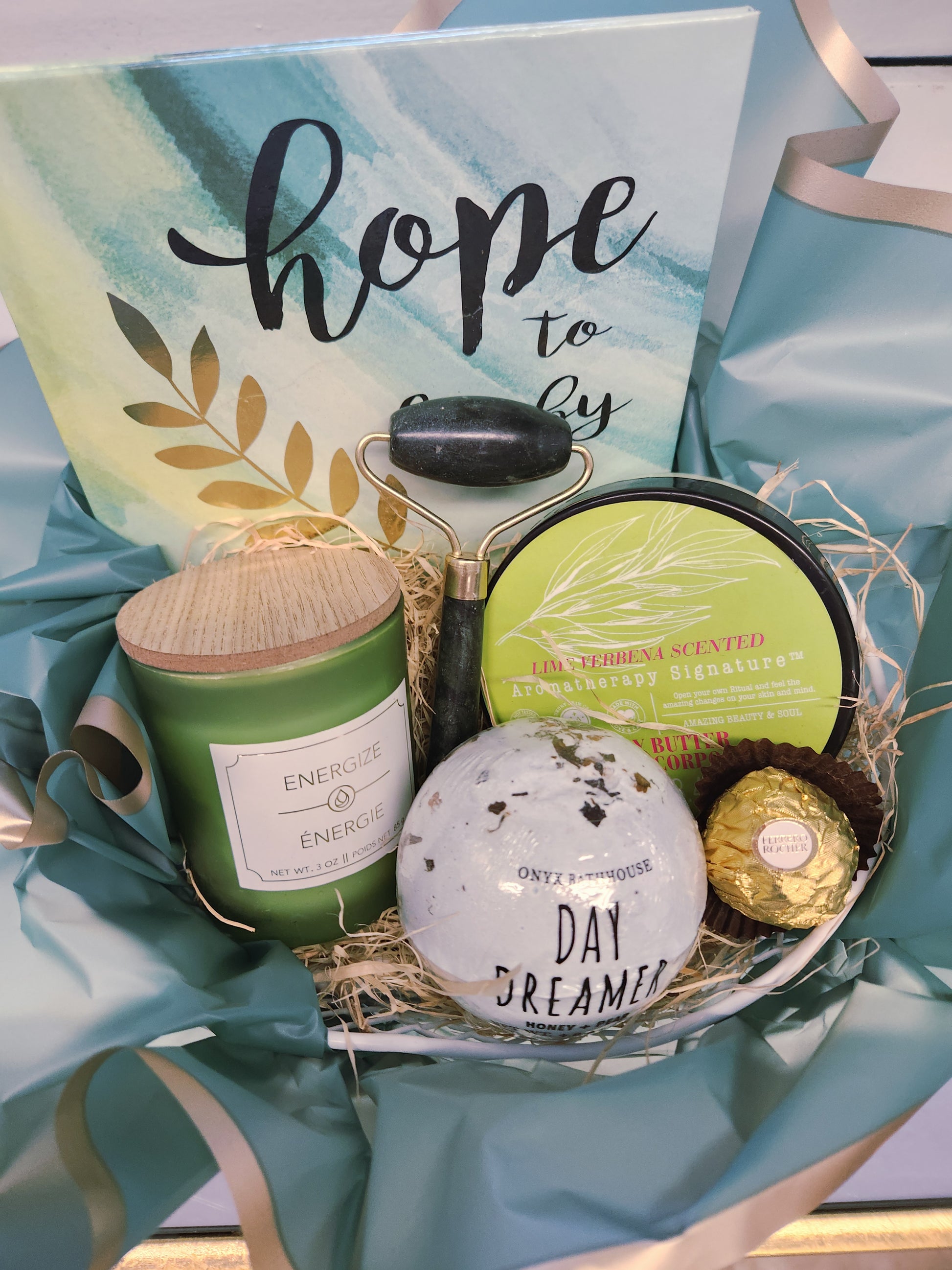 Day Dreamer self care, and empowerment gift basket