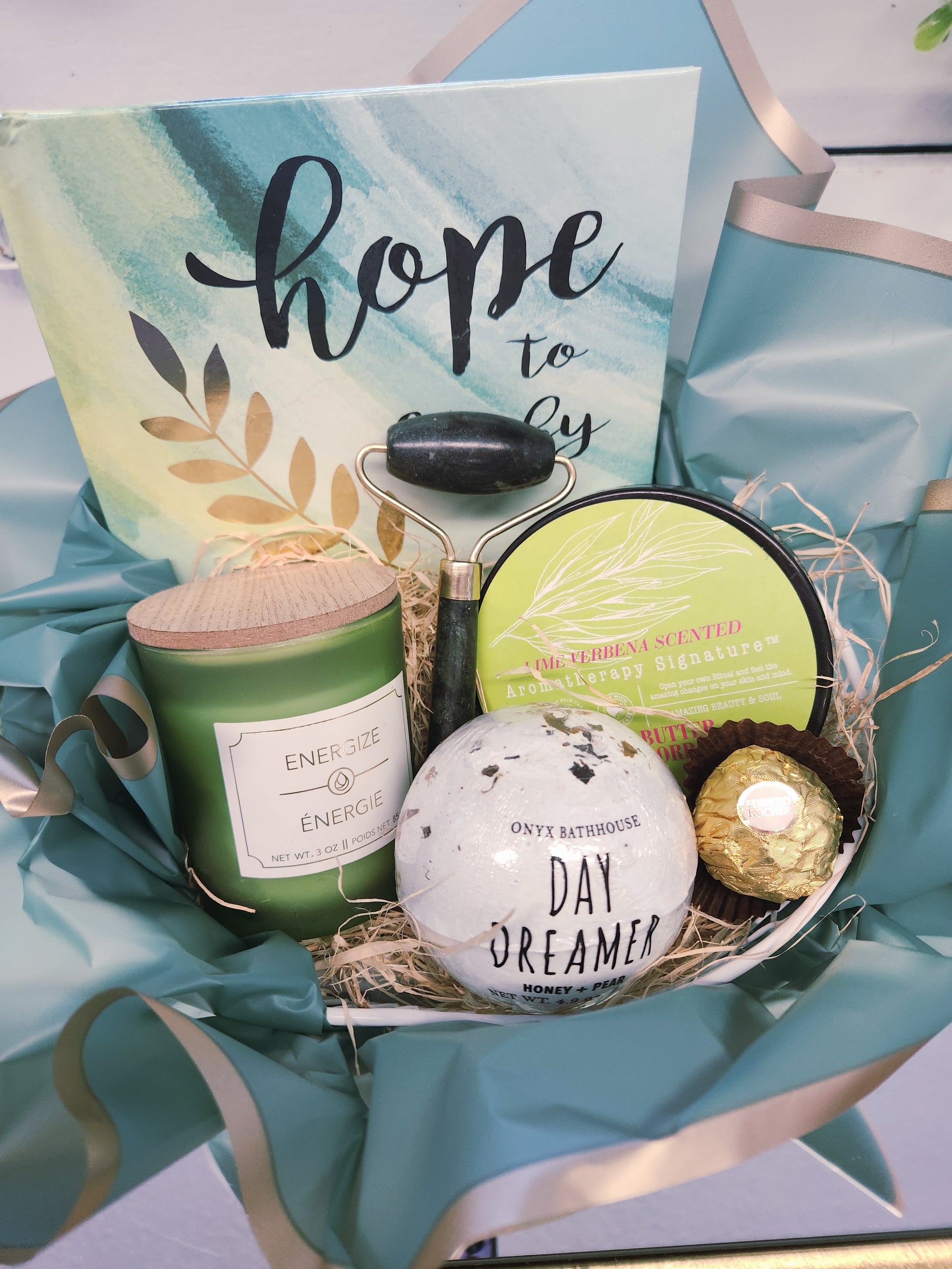 Day Dreamer self care, and empowerment gift basket